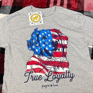 Puppie Love Gray True Loyalty T-Shirt